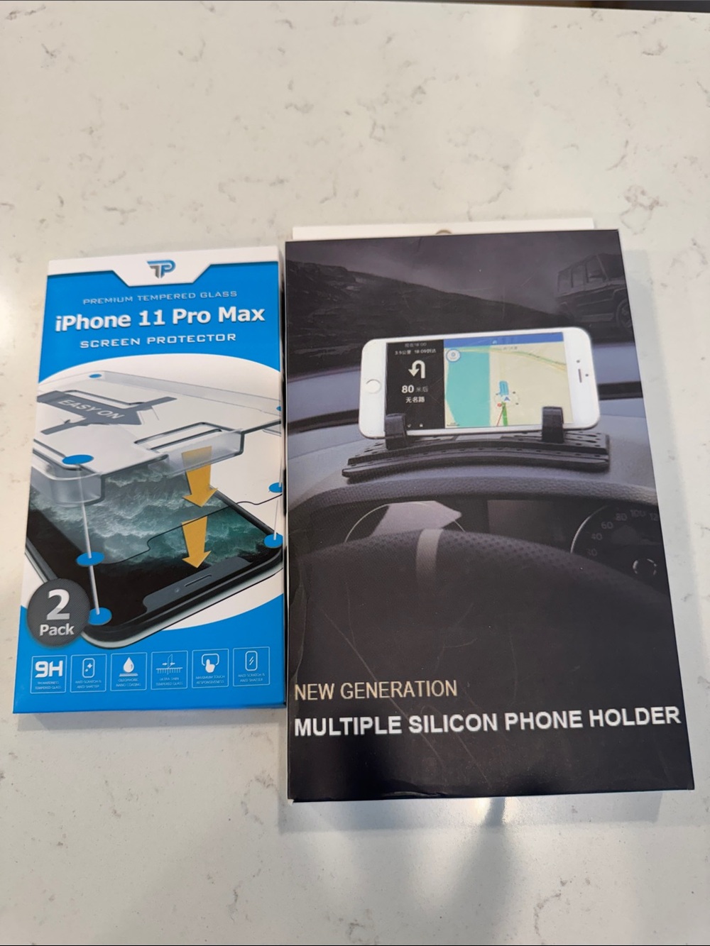 Phone Holder & iPhone screen protector